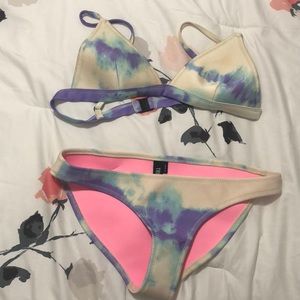 Triangl size medium bathing suit -tie dye !